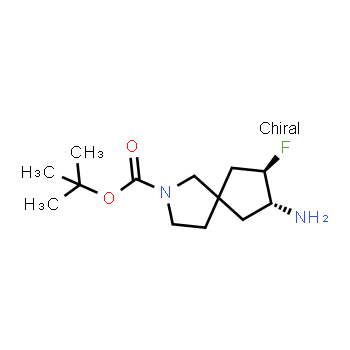 1638757-74-0 | trans-8-amino-7-fluoro-2-aza-spiro[4.4]nonane-2-carboxylic acid tert-butyl ester