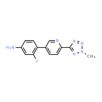 1638760-07-2 | 3-fluoro-4-[6-(2-methyl-2H-1,2,3,4-tetrazol-5-yl)pyridin-3-yl]aniline