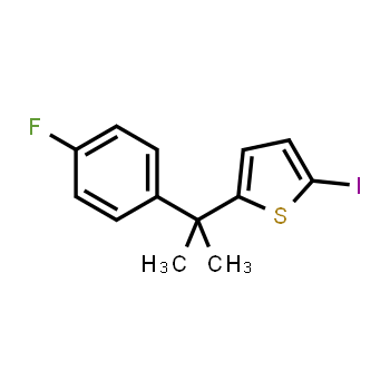 1638760-62-9 | 2-[2-(4-fluorophenyl)propan-2-yl]-5-iodothiophene