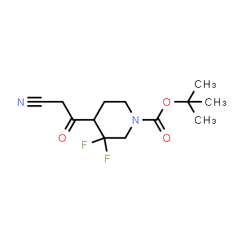 1638761-18-8 | tert-butyl 4-(2-cyanoacetyl)-3,3-difluoropiperidine-1-carboxylate