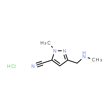 1643141-20-1 | 1-Methyl-3-((methylamino)methyl)-1H-pyrazole-5-carbonitrile hydrochloride