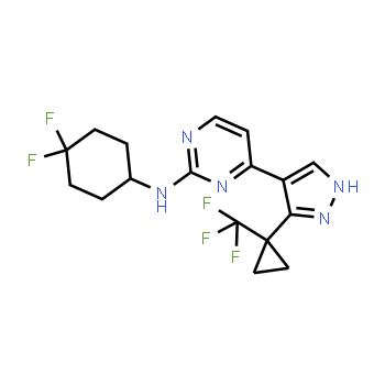 1681031-94-6 | N-(4,4-difluorocyclohexyl)-4-{3-[1-(trifluoromethyl)cyclopropyl]-1H-pyrazol-4-yl}pyrimidin-2-amine