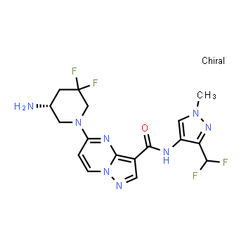 1710554-33-8 | 5-[(5R)-5-amino-3,3-difluoropiperidin-1-yl]-N-[3-(difluoromethyl)-1-methyl-1H-pyrazol-4-yl]pyrazolo[1,5-a]pyrimidine-3-carboxamide