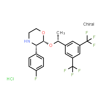 171482-05-6 | (2R,3S)-2-{(1R)-1-[3,5-Bis(trifluoromethyl)phenyl]ethoxy}-3-(4-fluorophenyl)morpholine hydrochloride