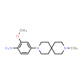 1818847-36-7 | 2-methoxy-4-(9-methyl-3,9-diazaspiro[5.5]undecan-3-yl)aniline