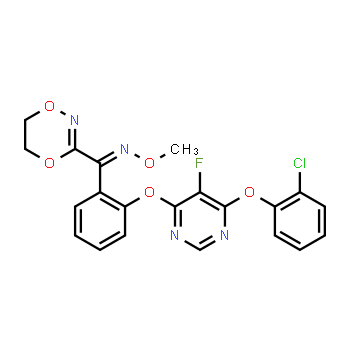 193740-76-0 | (E)-1-(2-{[6-(2-Chlorophenoxy)-5-fluoro-4-pyrimidinyl]oxy}phenyl) -1-(5,6-dihydro-1,4,2-dioxazin-3-yl)-N-methoxymethanimine