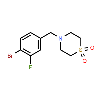 1973485-27-6 | 4-[(4-bromo-3-fluorophenyl)methyl]-1λ⁶-thiomorpholine-1,1-dione