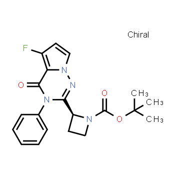 1977531-19-3 | tert-butyl (2S)-2-{5-fluoro-4-oxo-3-phenyl-3H,4H-pyrrolo[2,1-f][1,2,4]triazin-2-yl}azetidine-1-carboxylate