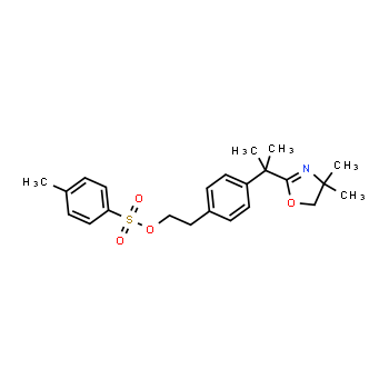 202189-76-2 | 2-[4-[1-(4,4-dimethyl-5H-oxazol-2-yl)-1-methyl-ethyl]phenyl]ethyl 4-methylbenzenesulfonate