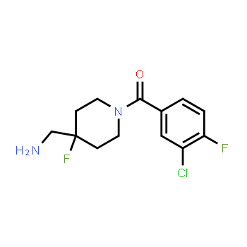 208111-39-1 | [1-(3-chloro-4-fluorobenzoyl)-4-fluoropiperidin-4-yl]methanamine