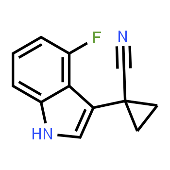 2110917-08-1 | 1-(4-fluoro-1H-indol-3-yl)cyclopropane-1-carbonitrile