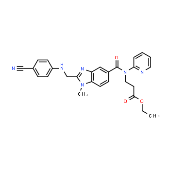 211915-84-3 | ethyl N-[(2-{[(4-cyanophenyl)amino]methyl}-1-methyl-1H-benzimidazol-5-yl)carbonyl]-N-pyridin-2-yl-beta-alaninate