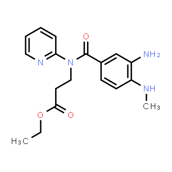 212322-56-0 | Ethyl 3-(3-amino-4-(methylamino)-N-(pyridin-2-yl)benzamido)propanoate