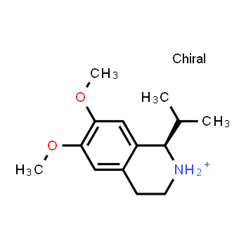 214046-76-1 | (1R)-6,7-dimethoxy-1-(1-methylethyl)-1,2,3,4-tetrahydroisoquinolinium