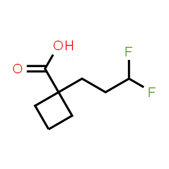 2166943-28-6 | 1-(3,3-difluoropropyl)cyclobutane-1-carboxylic acid