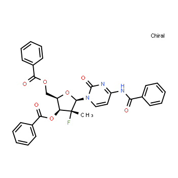 2173637-26-6 | [(2R,3S,4R,5R)-5-(4-benzamido-2-oxo-1,2-dihydropyrimidin-1-yl)-3-(benzoyloxy)-4-fluoro-4-methyloxolan-2-yl]methyl benzoate