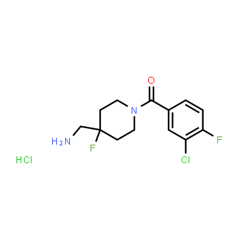 2173992-07-7 | 1-[1-(3-chloro-4-fluorobenzoyl)-4-fluoropiperidin-4-yl]methanamine hydrochloride