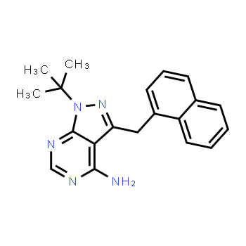 221244-14-0 | 1-(tert-butyl)-3-(naphthalen-1-ylmethyl)-1H-pyrazolo[3,4-d]pyrimidin-4-amine