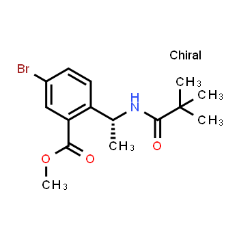 223595-13-9 | (R)-methyl 5-bromo-2-(1-pivalamidoethyl)benzoate