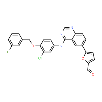 231278-84-5 | 5-[4-({3-chloro-4-[(3-fluorophenyl)methoxy]phenyl}amino)quinazolin-6-yl]furan-2-carbaldehyde