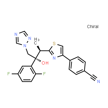 241479-67-4 | Isavuconazole ;4-[2-[(1R,2R)-2-(2,5-Difluorophenyl)-2-hydroxy-1-methyl-3-(1H-1,2,4-triazol-1-yl)propyl]-4-thiazolyl]benzonitrile