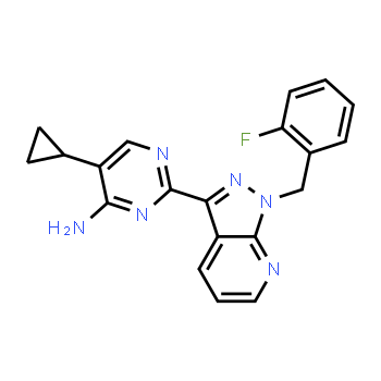 256376-24-6 | 5-cyclopropyl-2-[1-[(2-fluorophenyl)methyl]pyrazolo[3,4-b]pyridin-3-yl]pyrimidin-4-amine