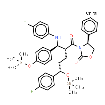 272778-12-8 | 3-[(2R,5S)-5-(4-Fluorophenyl)-2-[(S)-[(4-fluorophenyl(amino)]][4-[trimethylsilyl]-oxy]phenyl]methyl]-1-oxo-5-[(trimethylsily)-oxy]pentyl]-4-phenyl-(4S)-2-oxazolidinone