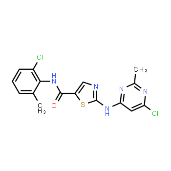 302964-08-5 | N-(2-Chloro-6-methylphenyl)-2-[(6-chloro-2-methyl-4-pyrimidinyl)amino]-5-thiazolecarboxamide