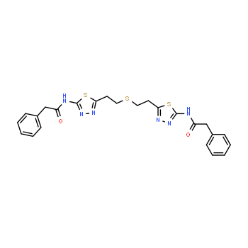 314045-39-1 | 2,2'-(5,5'-(2,2'-thiobis(ethane-2,1-diyl))bis(1,3,4-thiadiazole-5,2-diyl))bis(azanediyl)bis(1-phenylethanone)