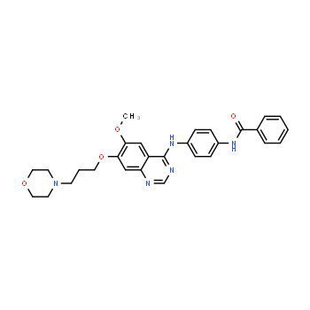 331771-20-1 | N-(4-((6-methoxy-7-(3-morpholinopropoxy)quinazolin-4-yl)amino)phenyl)benzamide