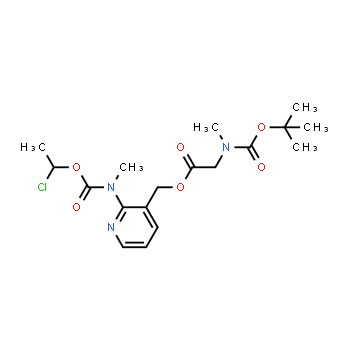 338990-31-1 | N-Methyl-N-(3-[((N-tert-butoxycarbonyl-N-methylamino)acetoxy)methyl]pyridin-2-yl)carbamic acid 1-chloroethyl ester