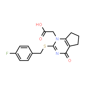 356058-42-9 | 2-(2-(4-fluorobenzylthio)-4-oxo-4,5,6,7-tetrahydro-1H-cyclopenta[d]pyrimidin-1-yl)acetic acid