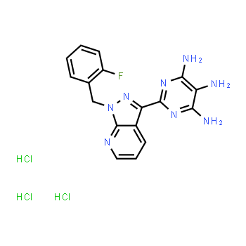 370879-46-2 | 2-{1-[(2-fluorophenyl)methyl]-1H-pyrazolo[3,4-b]pyridin-3-yl}pyrimidine-4,5,6-triamine trihydrochloride