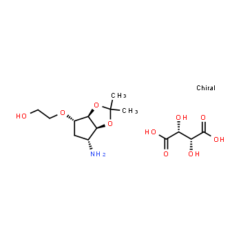 376608-65-0 | 2-[[(3aR, 4S, 6R, 6aS)6-aMinotetrahydro-2,2-diMethyl-4-H-cyclopenta-1,3-dioxol-4-yl]oxy]-(2R,3R)-2,3-dihydroxybutanedioate ethanol