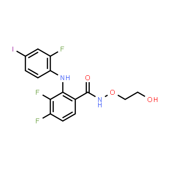 391209-55-5 | 3,4-difluoro-2-[(2-fluoro-4-iodophenyl)amino]-N-(2-hydroxyethoxy)benzamide