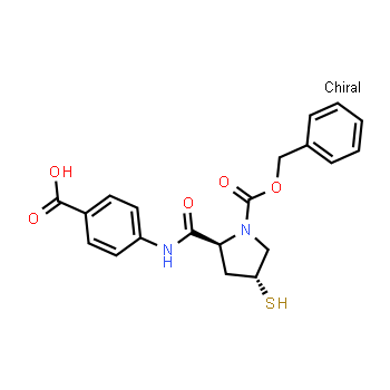 393158-03-7 | 1-Pyrrolidinecarboxylic acid,2-[[(4-carboxyphenyl)amino]carbonyl]-4-mercapto-, 1-(phenylmethyl)ester, (2S,4R)-