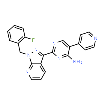 402595-29-3 | 4-pyrimidinamine, 2-[1-[(2-fluorophenyl)methyl]-1h-pyrazolo[3,4-b]pyridin-3-yl]-5-(4-pyridinyl)-