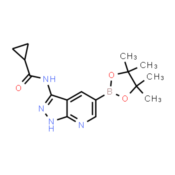 405224-26-2 | N-(5-(4,4,5,5-tetramethyl-1,3,2-dioxaborolan-2-yl)-1H-pyrazolo[3,4-b]pyridin-3-yl)cyclopropanecarboxamide