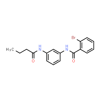 423735-93-7 | 2-bromo-N-(3-butyramidophenyl)benzamide