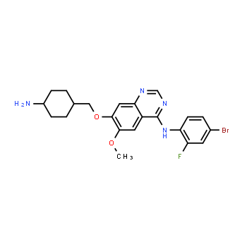 443913-73-3 | 7-((4-aminocyclohexyl)methoxy)-N-(4-bromo-2-fluorophenyl)-6-methoxyquinazolin-4-amine