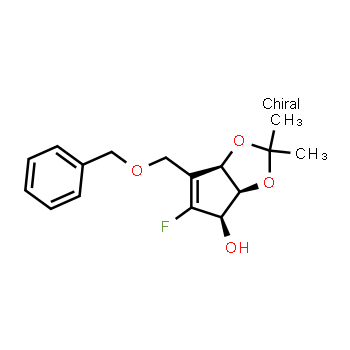 491578-02-0 | (3aS,4R,6aR)-6-[(benzyloxy)methyl]-5-fluoro-2,2-dimethyl-2H,3aH,4H,6aH-cyclopenta[d][1,3]dioxol-4-ol