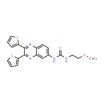 508186-14-9 | 1-(2,3-di(thiophen-2-yl)quinoxalin-6-yl)-3-(2-methoxyethyl)urea