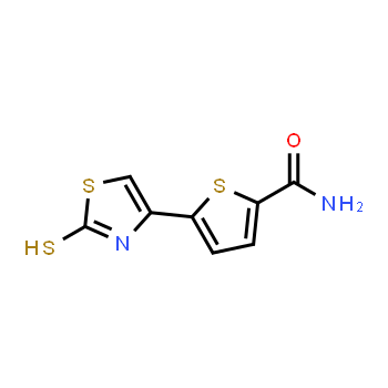 52560-89-1 | 5-(2-Mercapto-thiazol-4-yl)-thiophene-2-carboxylic acid amide