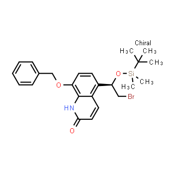 530084-74-3 | 8-(benzyloxy)-5-[(1R)-2-bromo-1-{[tert-butyl(dimethyl)silyl]oxy}ethyl]quinolin-2(1H)-one