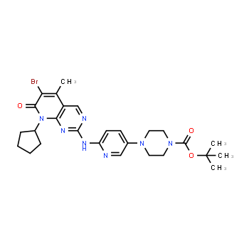 571188-82-4 | tert-butyl 4-{6-[(6-bromo-8-cyclopentyl-5-methyl-7-oxo-7,8-dihydropyrido[2,3-d]pyrimidin-2-yl)amino]pyridin-3-yl}piperazine-1-carboxylate