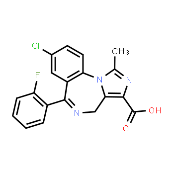 59468-44-9 | 8-chloro-6-(o-fluorophenyl)-1-methyl-4H-imidazo[1,5-a][1,4]benzodiazepine-3-carboxylic acid