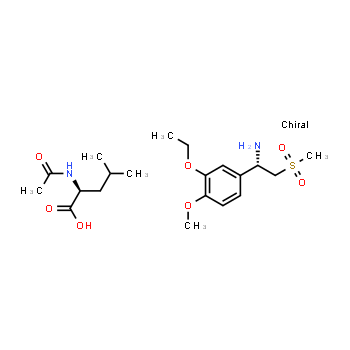 608141-43-1 | (S)-1-(3-Ethoxy-4-methoxyphenyl)-2-(methylsulfonyl)ethylamine N-acetyl-L-leucine salt