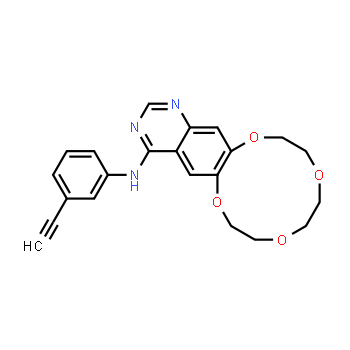 610798-31-7 | N-(3-ethynylphenyl)-7,8,10,11,13,14-hexahydro-[1,4,7,10]tetraoxacyclododecino[2,3-g]quinazolin-4-amine