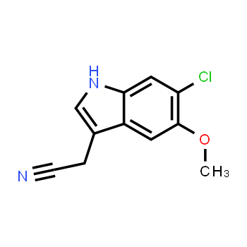 63762-73-2 | 1H-Indole-3-acetonitrile, 6-chloro-5-methoxy-