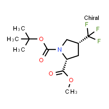 647857-63-4 | 1-tert-butyl 2-methyl (2R,4R)-4-(trifluoromethyl)pyrrolidine-1,2-dicarboxylate